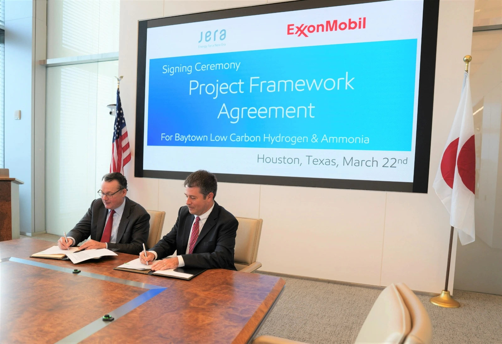ExxonMobil and JERA  to Form a Joint Venture to Develop a Low Carbon Hydrogen and Ammonia Production Project