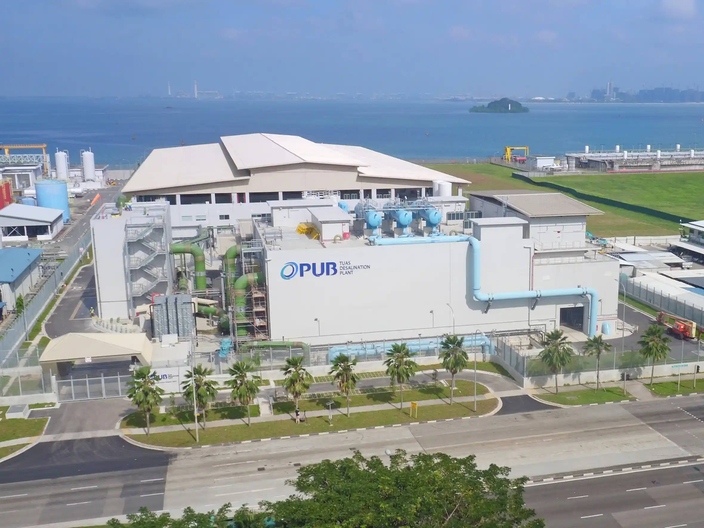 Tuas desalination plant in Singapore