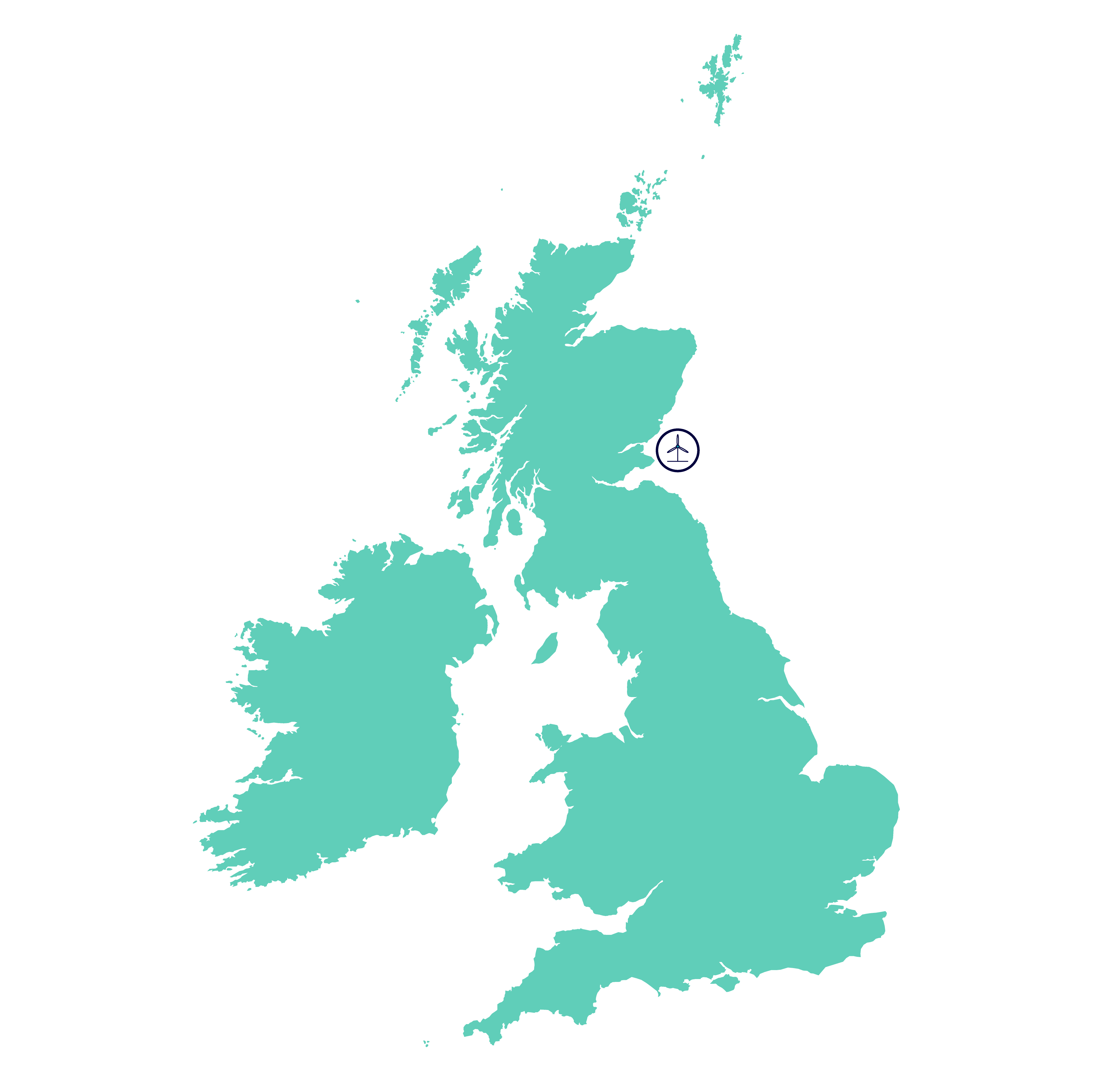 Berwick bank project location map