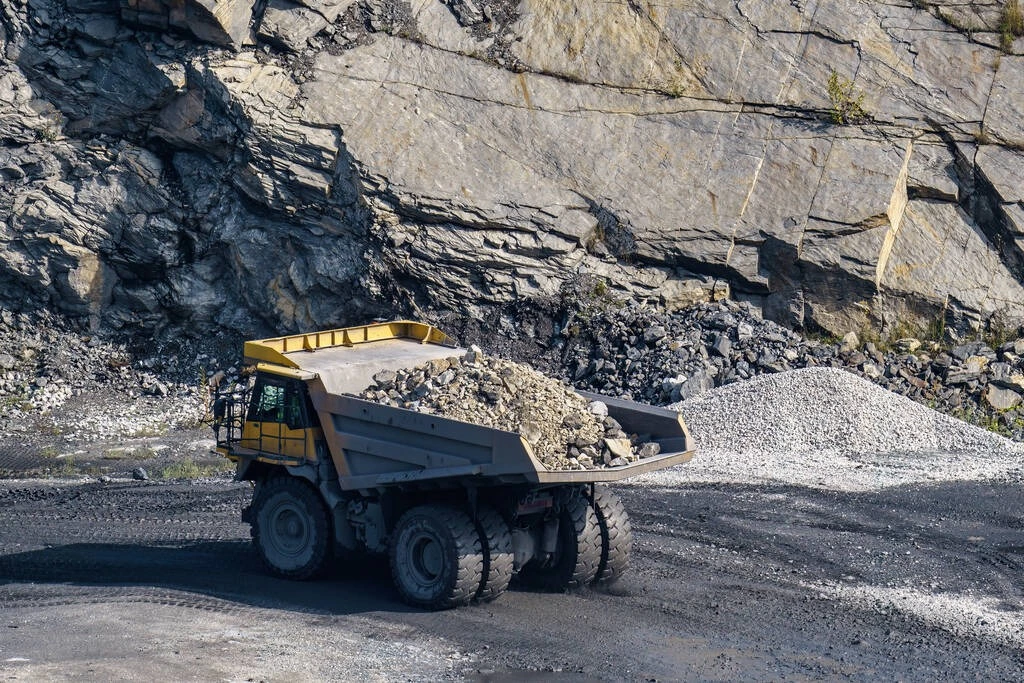 stock-photo-dump-truck-limestone-mining-heavy 