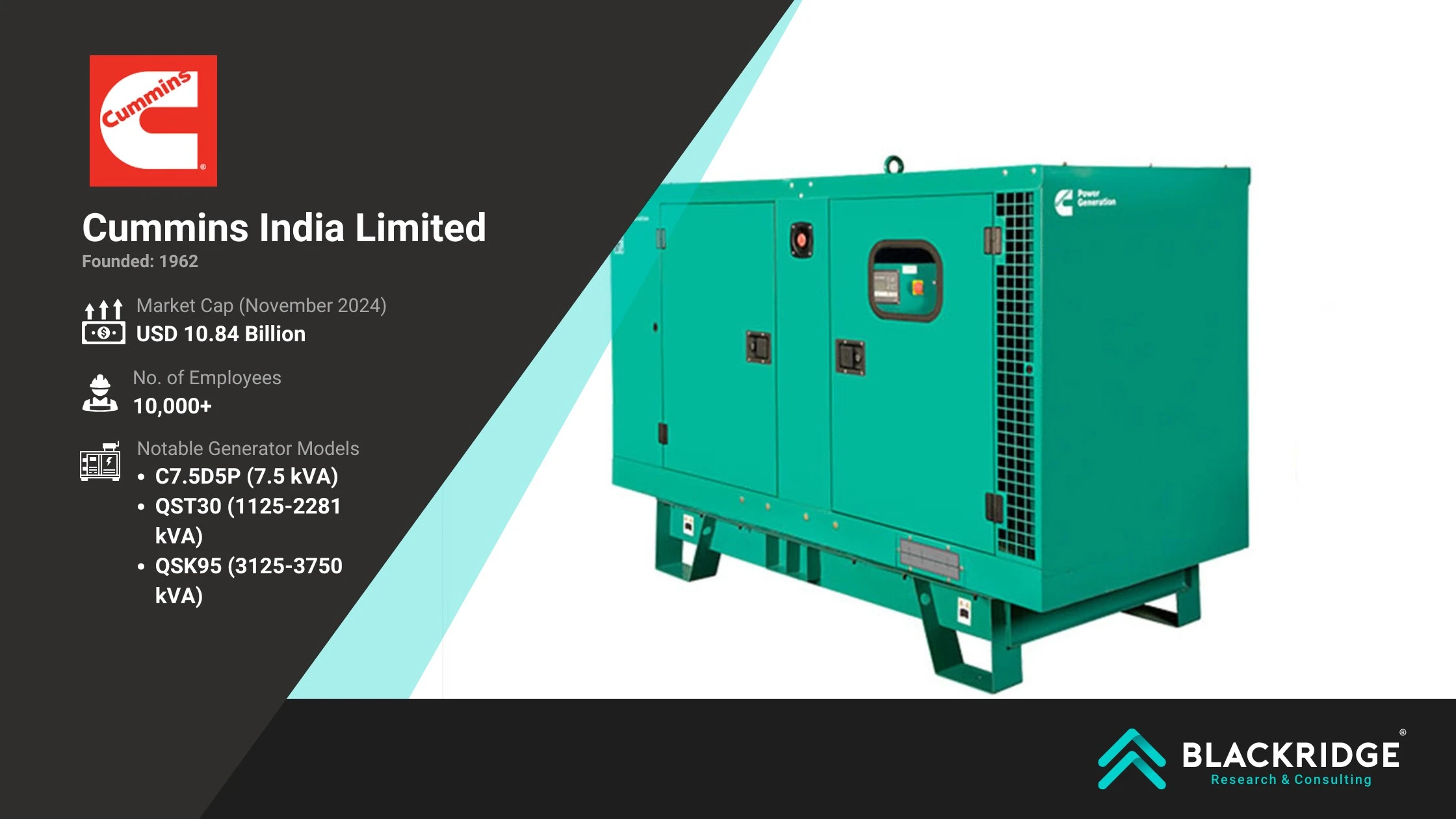 Diesel generator manufacturer in India - Cummins