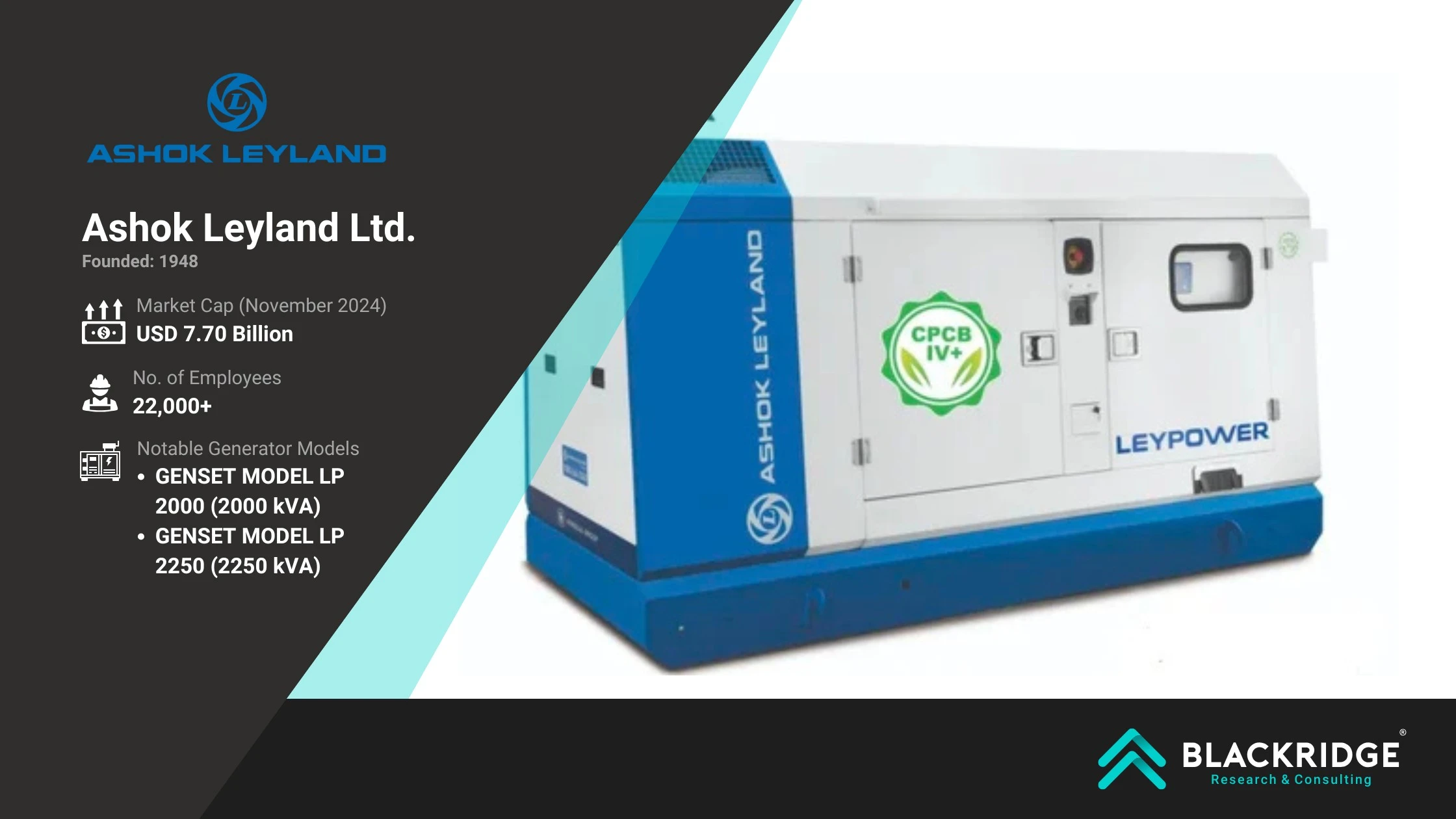 Diesel generator manufacturer in India - Ashok
