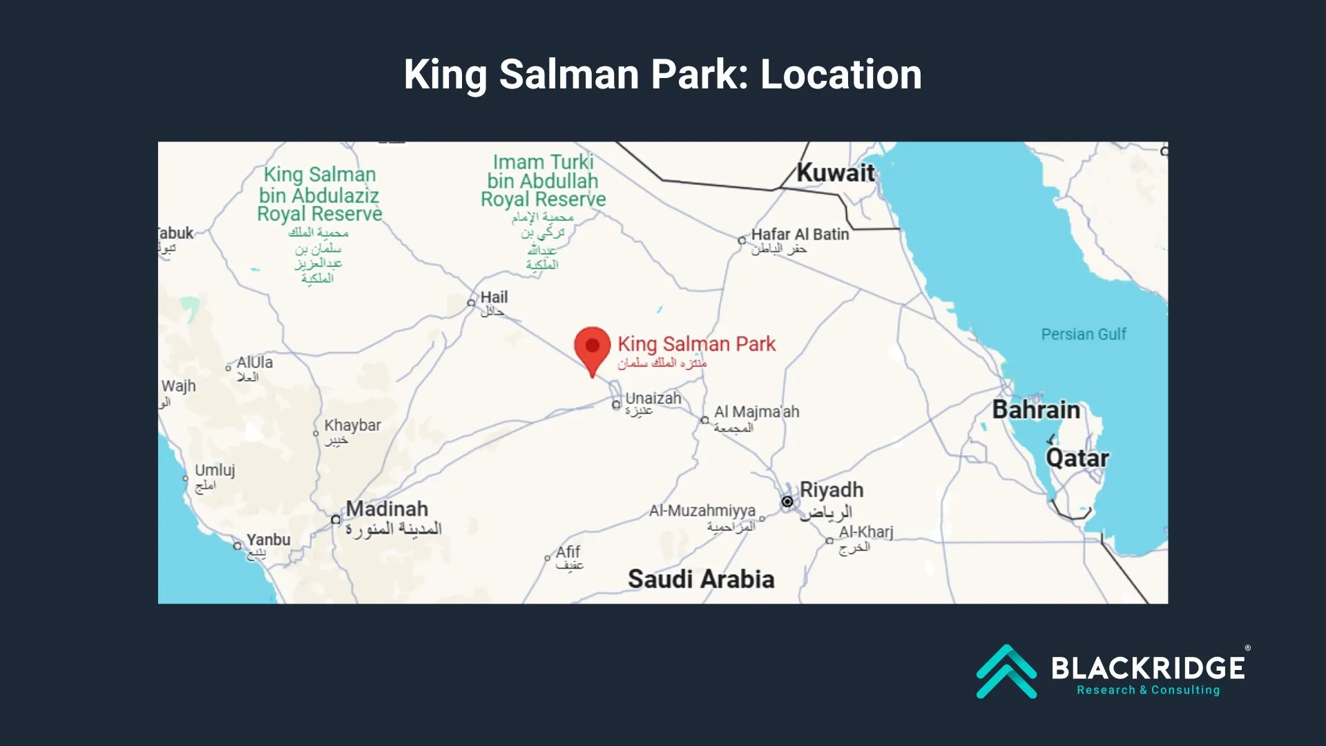 King Salman Park location site map
