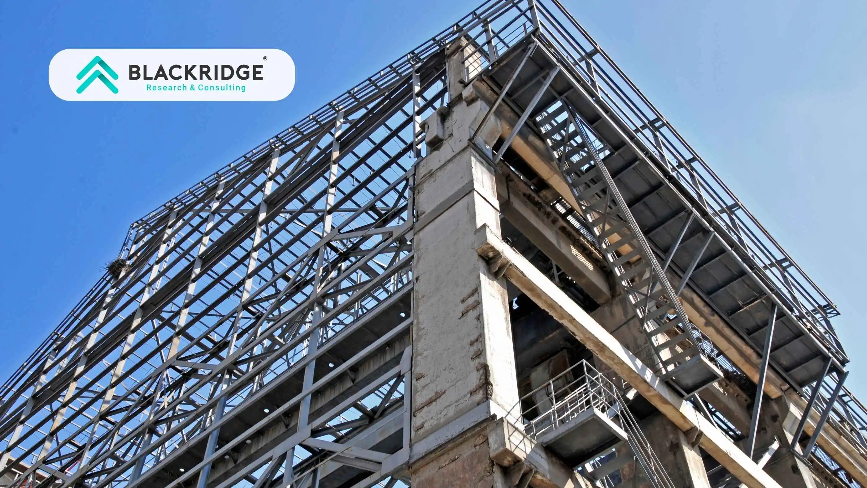 Skyscraper steel skeleton