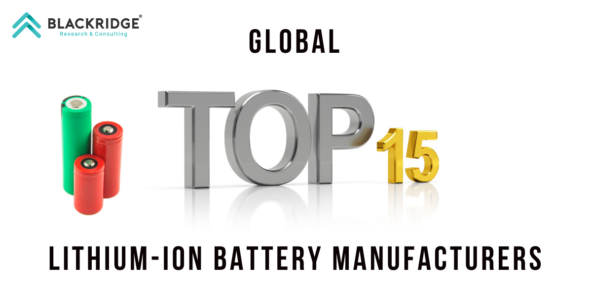kapitel Alfabetisk orden filosofisk Top 15 Lithium-ion Battery Manufacturers | Blackridge Research