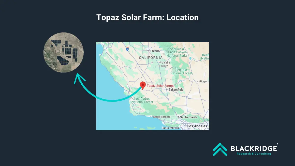 topaz solar farm location